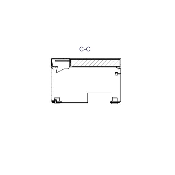 Produktbild UBD 160 157  -  Unterflur-Bodendose UBD 160 inkl. belegtem Deckel aus Chromstahl, geschliffen, und 1 Schnurauslass